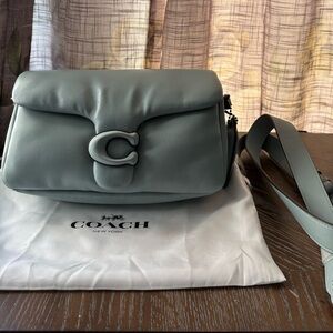 Gently used COACH Pillow Tabby Shoulder Bag 18 in teal